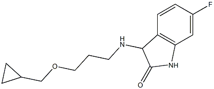 3-{[3-(cyclopropylmethoxy)propyl]amino}-6-fluoro-2,3-dihydro-1H-indol-2-one 구조식 이미지