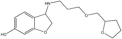 3-{[3-(oxolan-2-ylmethoxy)propyl]amino}-2,3-dihydro-1-benzofuran-6-ol 구조식 이미지