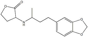 3-{[4-(2H-1,3-benzodioxol-5-yl)butan-2-yl]amino}oxolan-2-one Structure