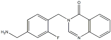 3-{[4-(aminomethyl)-2-fluorophenyl]methyl}-3,4-dihydroquinazolin-4-one 구조식 이미지