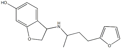 3-{[4-(furan-2-yl)butan-2-yl]amino}-2,3-dihydro-1-benzofuran-6-ol Structure