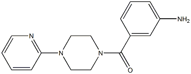 3-{[4-(pyridin-2-yl)piperazin-1-yl]carbonyl}aniline 구조식 이미지