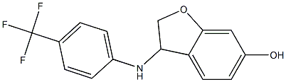 3-{[4-(trifluoromethyl)phenyl]amino}-2,3-dihydro-1-benzofuran-6-ol 구조식 이미지