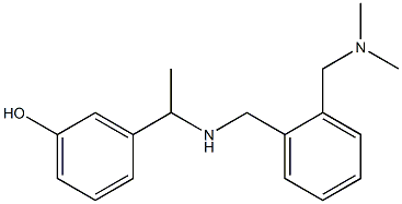 3-{1-[({2-[(dimethylamino)methyl]phenyl}methyl)amino]ethyl}phenol 구조식 이미지