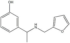 3-{1-[(2-furylmethyl)amino]ethyl}phenol 구조식 이미지