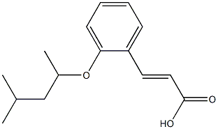 3-{2-[(4-methylpentan-2-yl)oxy]phenyl}prop-2-enoic acid 구조식 이미지