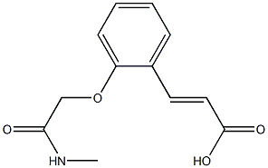 3-{2-[(methylcarbamoyl)methoxy]phenyl}prop-2-enoic acid 구조식 이미지