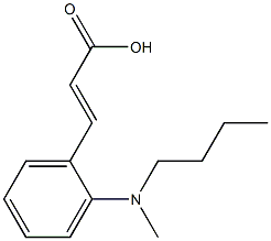 3-{2-[butyl(methyl)amino]phenyl}prop-2-enoic acid Structure