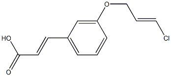 3-{3-[(3-chloroprop-2-en-1-yl)oxy]phenyl}prop-2-enoic acid 구조식 이미지
