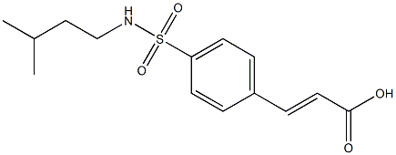 3-{4-[(3-methylbutyl)sulfamoyl]phenyl}prop-2-enoic acid 구조식 이미지