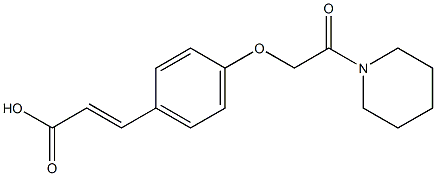 3-{4-[2-oxo-2-(piperidin-1-yl)ethoxy]phenyl}prop-2-enoic acid Structure