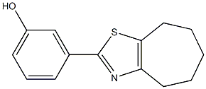 3-{4H,5H,6H,7H,8H-cyclohepta[d][1,3]thiazol-2-yl}phenol Structure
