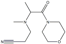 3-{methyl[1-(morpholin-4-yl)-1-oxopropan-2-yl]amino}propanenitrile Structure