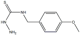 3-amino-1-[(4-methoxyphenyl)methyl]thiourea Structure