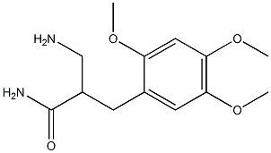 3-amino-2-[(2,4,5-trimethoxyphenyl)methyl]propanamide 구조식 이미지