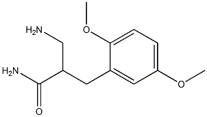 3-amino-2-[(2,5-dimethoxyphenyl)methyl]propanamide 구조식 이미지