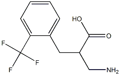 3-amino-2-{[2-(trifluoromethyl)phenyl]methyl}propanoic acid 구조식 이미지