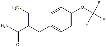 3-amino-2-{[4-(trifluoromethoxy)phenyl]methyl}propanamide 구조식 이미지