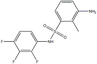 3-amino-2-methyl-N-(2,3,4-trifluorophenyl)benzene-1-sulfonamide 구조식 이미지