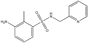 3-amino-2-methyl-N-(pyridin-2-ylmethyl)benzene-1-sulfonamide 구조식 이미지