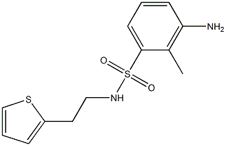 3-amino-2-methyl-N-[2-(thiophen-2-yl)ethyl]benzene-1-sulfonamide Structure