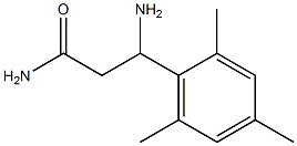 3-amino-3-(2,4,6-trimethylphenyl)propanamide Structure