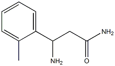 3-amino-3-(2-methylphenyl)propanamide 구조식 이미지