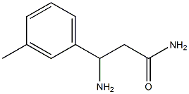 3-amino-3-(3-methylphenyl)propanamide Structure