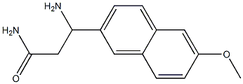 3-amino-3-(6-methoxynaphthalen-2-yl)propanamide Structure