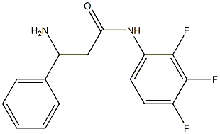3-amino-3-phenyl-N-(2,3,4-trifluorophenyl)propanamide 구조식 이미지