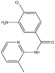 3-amino-4-chloro-N-(3-methylpyridin-2-yl)benzamide Structure