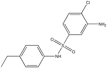 3-amino-4-chloro-N-(4-ethylphenyl)benzene-1-sulfonamide 구조식 이미지