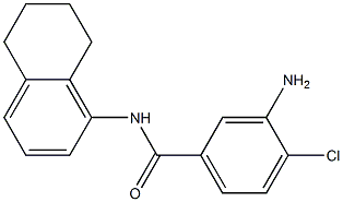 3-amino-4-chloro-N-(5,6,7,8-tetrahydronaphthalen-1-yl)benzamide 구조식 이미지