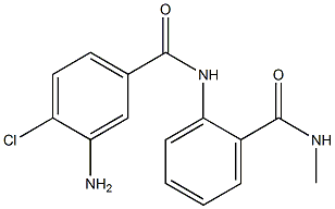 3-amino-4-chloro-N-[2-(methylcarbamoyl)phenyl]benzamide Structure