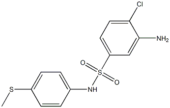 3-amino-4-chloro-N-[4-(methylsulfanyl)phenyl]benzene-1-sulfonamide 구조식 이미지