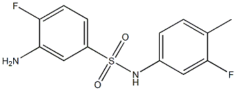 3-amino-4-fluoro-N-(3-fluoro-4-methylphenyl)benzene-1-sulfonamide 구조식 이미지