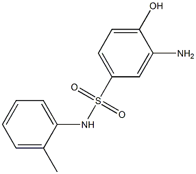 3-amino-4-hydroxy-N-(2-methylphenyl)benzene-1-sulfonamide Structure