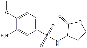 3-amino-4-methoxy-N-(2-oxooxolan-3-yl)benzene-1-sulfonamide 구조식 이미지