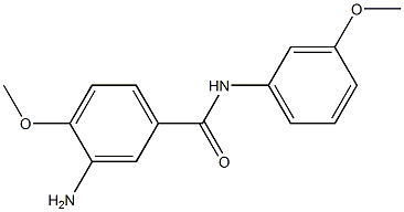 3-amino-4-methoxy-N-(3-methoxyphenyl)benzamide 구조식 이미지