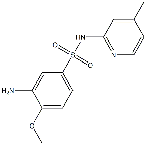 3-amino-4-methoxy-N-(4-methylpyridin-2-yl)benzene-1-sulfonamide 구조식 이미지