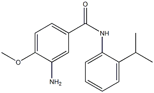 3-amino-4-methoxy-N-[2-(propan-2-yl)phenyl]benzamide 구조식 이미지