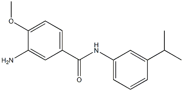 3-amino-4-methoxy-N-[3-(propan-2-yl)phenyl]benzamide 구조식 이미지