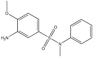 3-amino-4-methoxy-N-methyl-N-phenylbenzene-1-sulfonamide 구조식 이미지