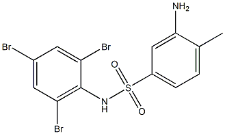 3-amino-4-methyl-N-(2,4,6-tribromophenyl)benzene-1-sulfonamide Structure