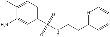 3-amino-4-methyl-N-[2-(pyridin-2-yl)ethyl]benzene-1-sulfonamide Structure