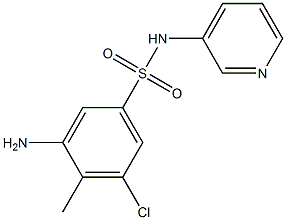 3-amino-5-chloro-4-methyl-N-(pyridin-3-yl)benzene-1-sulfonamide Structure