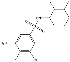 3-amino-5-chloro-N-(2,3-dimethylcyclohexyl)-4-methylbenzene-1-sulfonamide 구조식 이미지