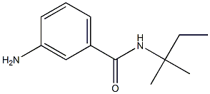 3-amino-N-(1,1-dimethylpropyl)benzamide Structure