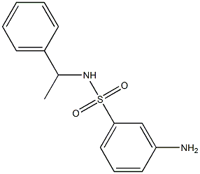3-amino-N-(1-phenylethyl)benzenesulfonamide Structure