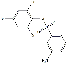 3-amino-N-(2,4,6-tribromophenyl)benzene-1-sulfonamide 구조식 이미지